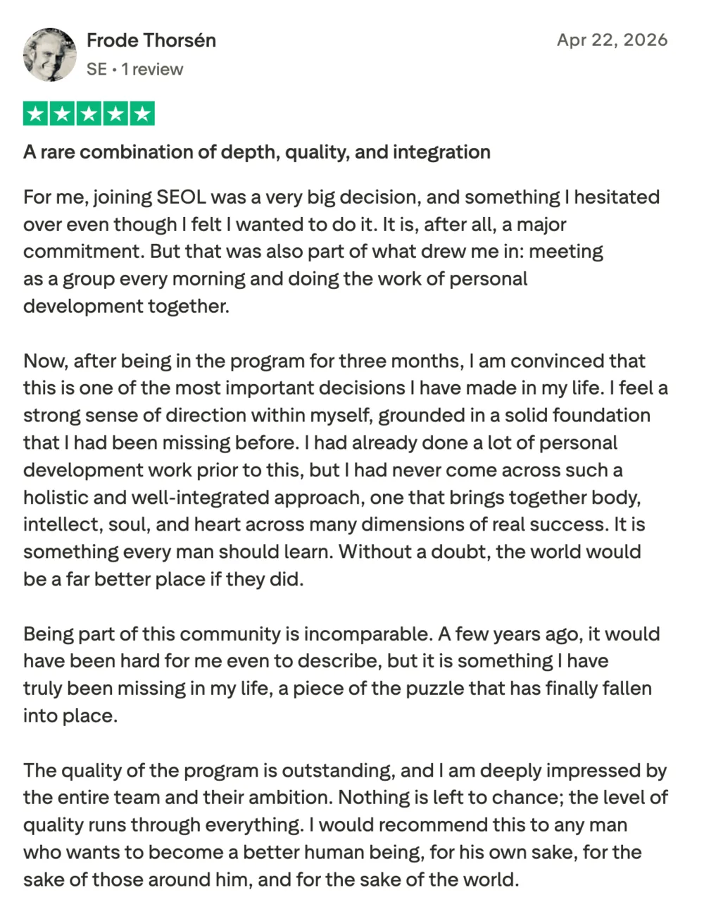 Trustpilot review 11